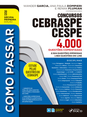 cover image of Como passar em concursos CEBRASPE